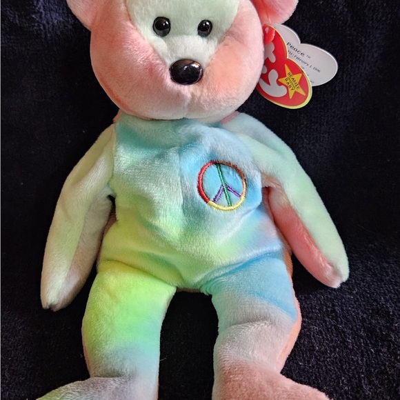 Pair of TY Beanie Babies of Peace - Picture 6 of 9